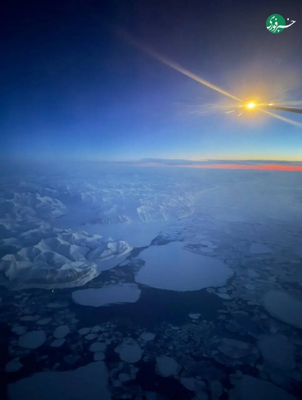 تصویر - دیدار قطب شمال از فراز آسمان؛ تجربه ای منحصربه فرد در پرواز توکیو - لندن
