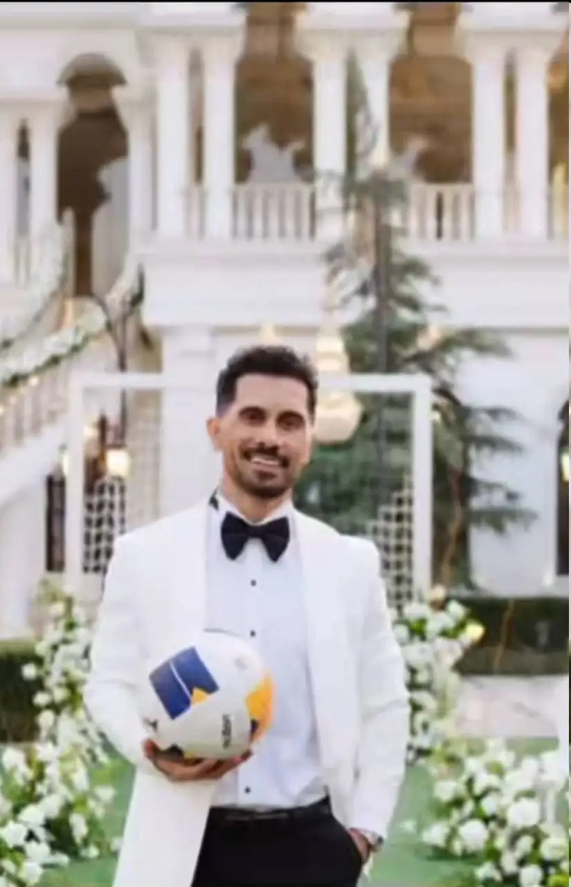 تصویر - کاپیتان پرسپولیس در لباس دامادی؛ توپ فوتبال در عروسی ستاره دربی 