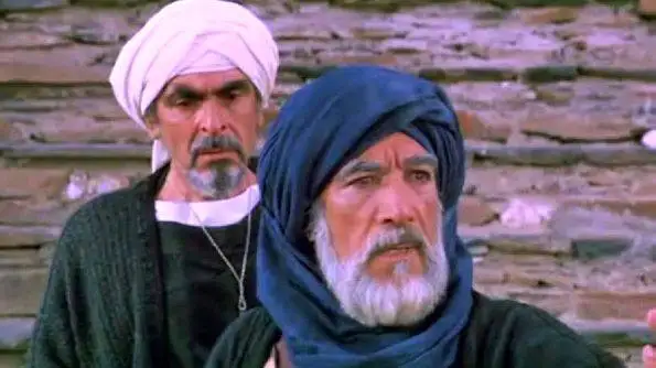 عکس؛ سفر در زمان؛ (حمزه) در پشت صحنه فیلم محمد رسول الله؛ سال 1354