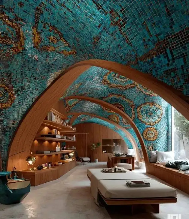 معماری باشکوه ترین خانه با کاشی کاری فیروزه ای و طاق های اصیل ایرانی که جهان را شگفت زده کرد - پشت این سادگی جهانی از خلاقیت پنهان است + عکس