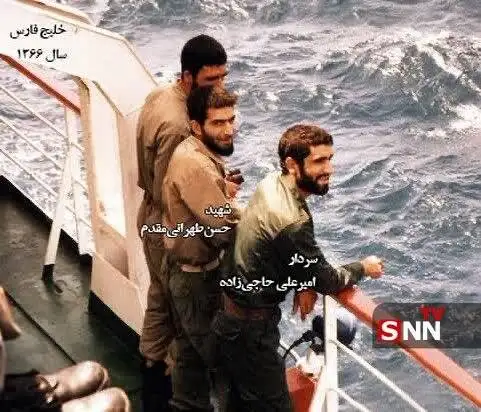 تصویر - تصویر کمتر دیده شده از دو شهید موشکی ایران در جوانی روی کشتی؛ شهیدان حاجی زاده و طهرانی مقدم