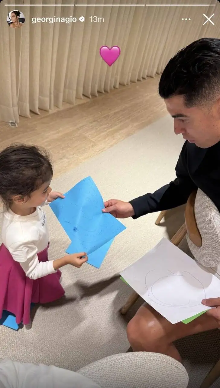 تصویر - استوری عاشقانه جورجینا برای تولد رونالدو