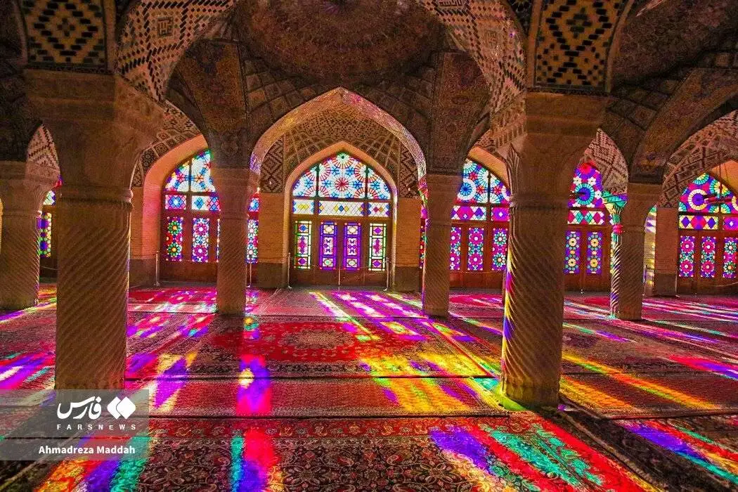 مسجد صورتی شیراز کجاست ؟ + عکس مسجد صورتی شیراز
