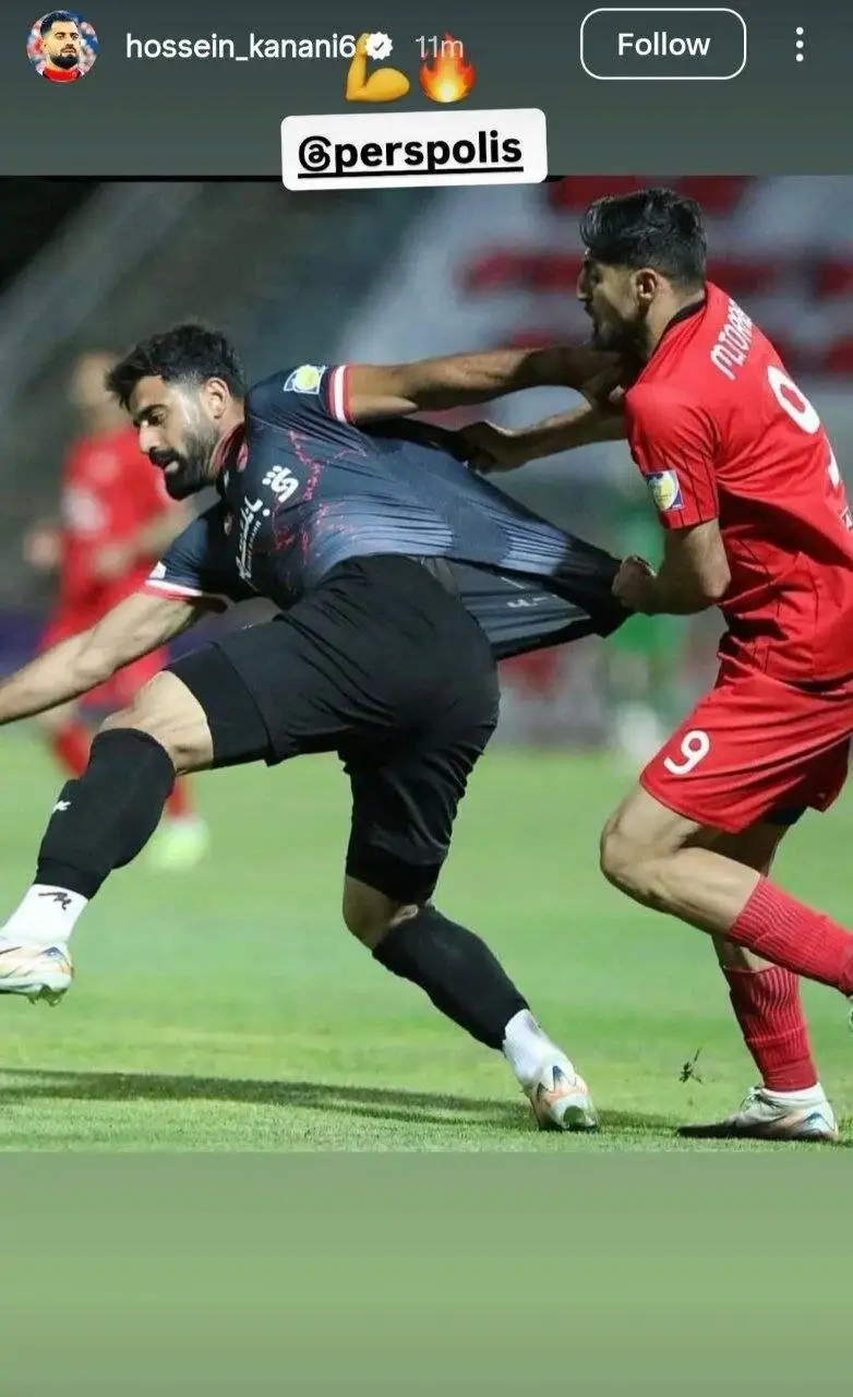 عکس - کری جنجالی کنعانی برای ترابی و تراکتوری ها