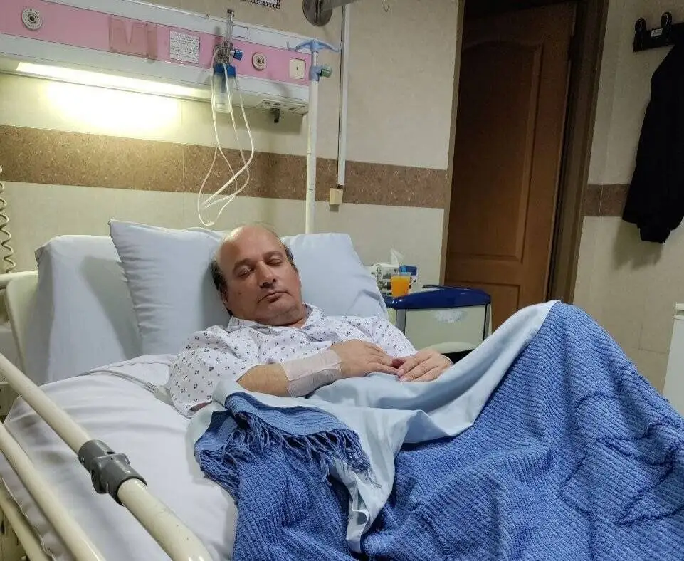 انتشار نخستین تصویر از شهرام لاسمی (قلقلی) پس از سکته قلبی