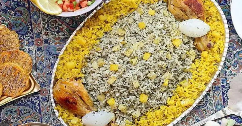 چطور برای سحری سیب پلوی کرمانشاهی بپزیم؟ + فوت و فن ها