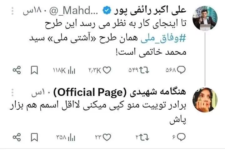 کپی کاری رائفی پور دردسر شد