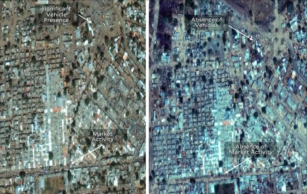 گاردین: این شهر شبیه یک مسلخ بزرگ شده؛ کپه های اجساد در انتظار گور جمعی - عکس