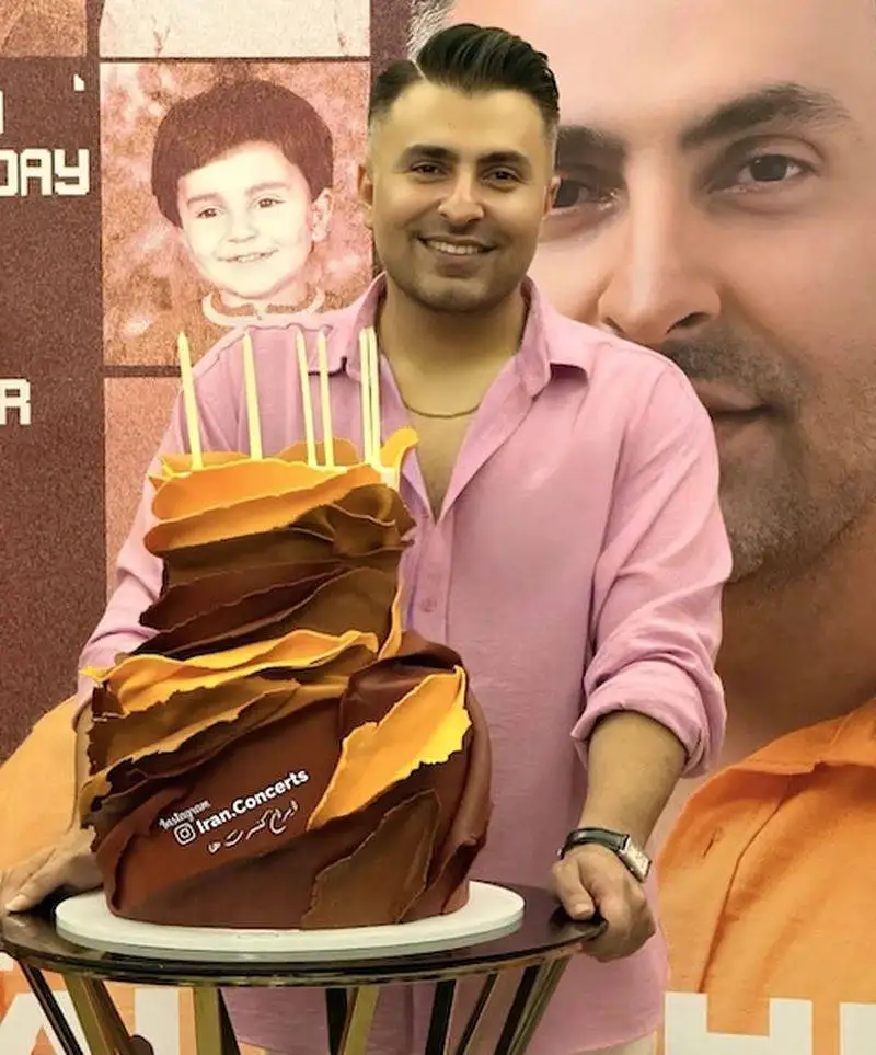 علیرضا طلیسچی با استایل خاص جشن تولدش، نگاه ها را به خود جلب کرد