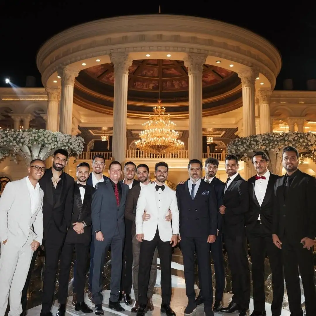 تصویر - ستاره های پرسپولیس در عروسی امید عالیشاه