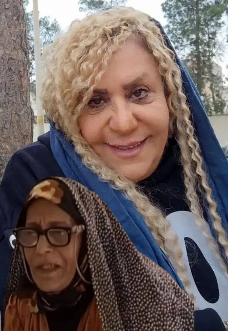 عکس حیرت آور از تغییر چهره و میکاپ شهربانو موسوی بی بی سریال متهم گریخت ؟! - از موهای فرفری بلند طلایی تا ...