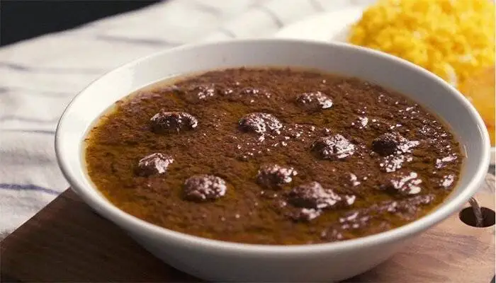 خورشت فسنجان خوشمزه و مجلسی با گوشت قلقلی
