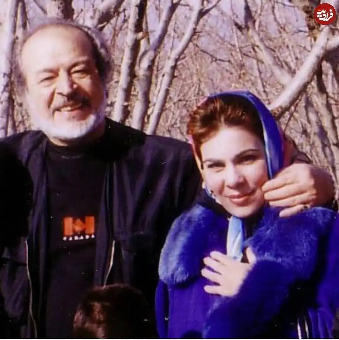 (ایرج قادری) در کنار همسر دومش (هما قادری)؛ دهه 70 + عکس