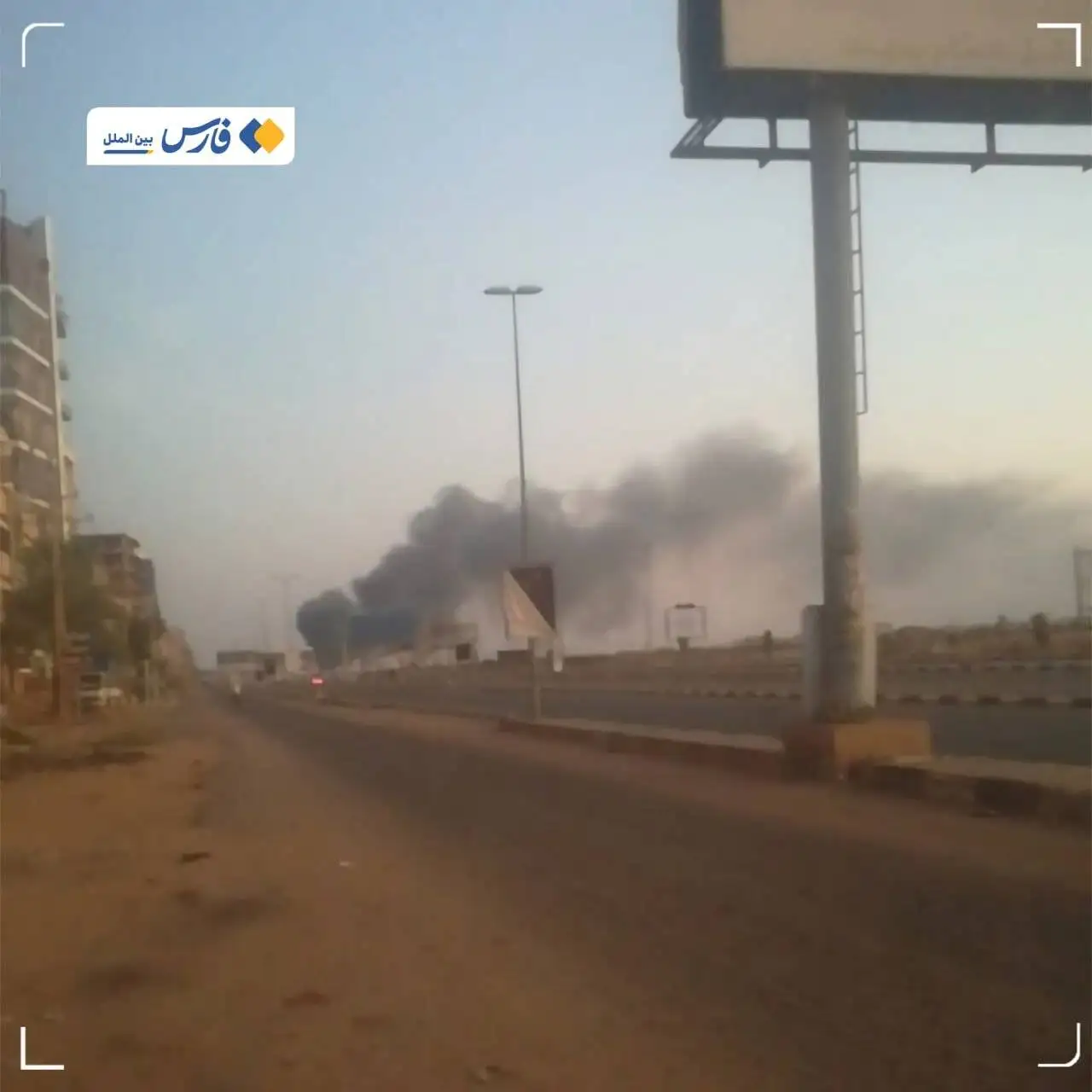 لحظه حمله پهپادی به فرودگاه خارطوم ساعاتی پیش از بازگشایی + ویدئو