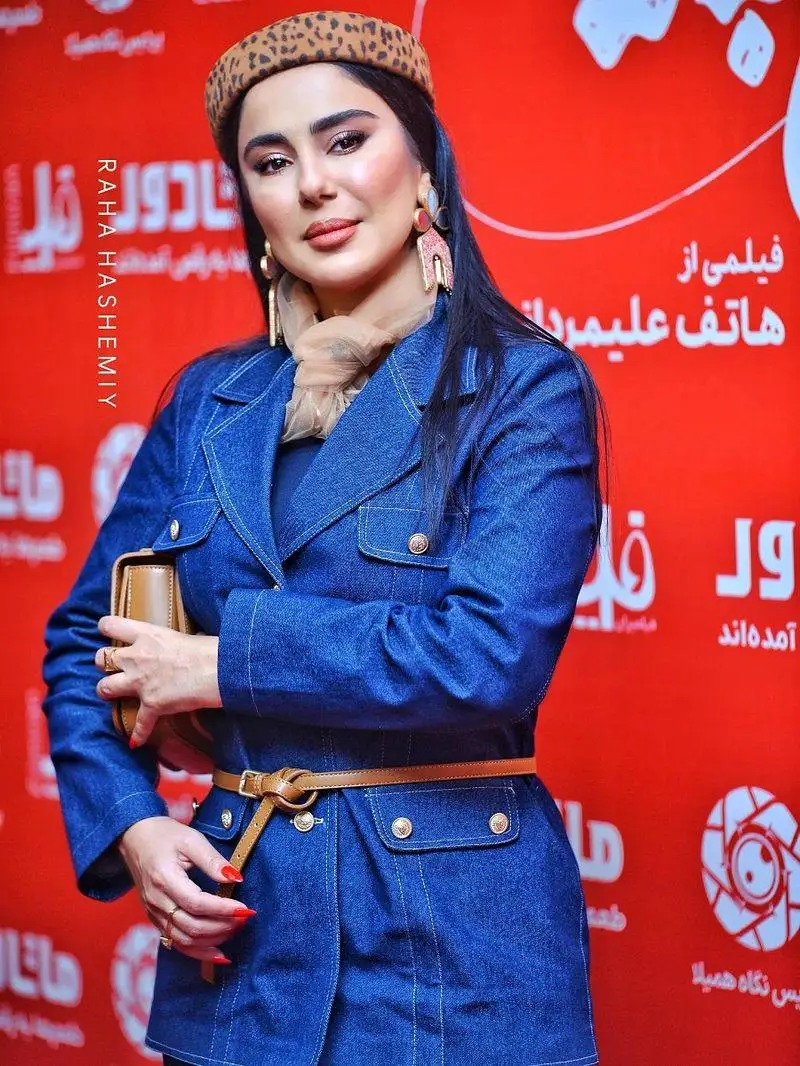 عکس - تیپ و استایل جسورانه و جذاب شیدا یوسفی بازیگر سریال نون خ در اکران فیلم کج پیله !