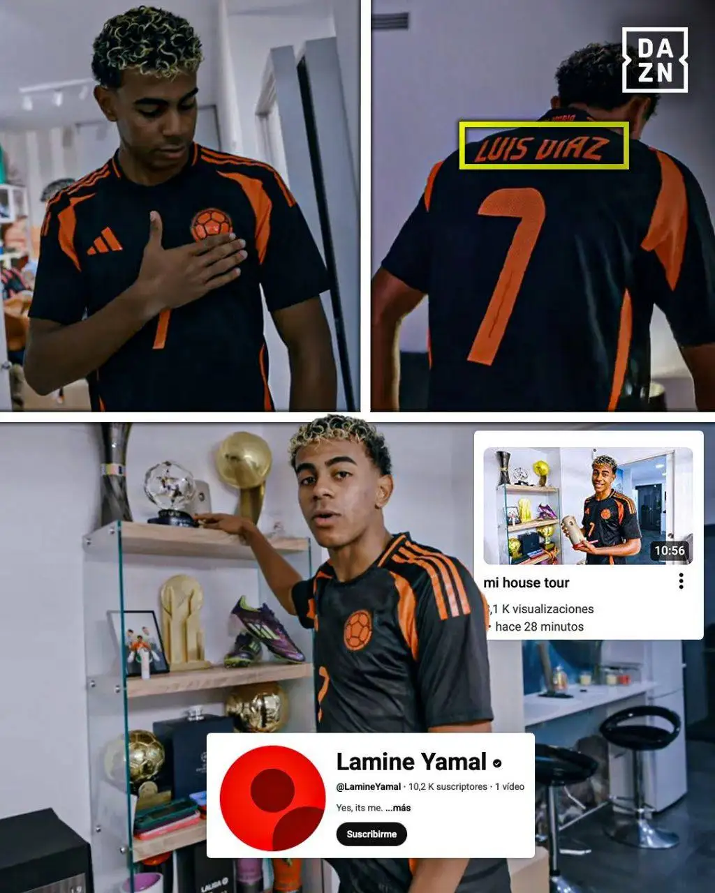 عکس - لامین یامال در راه کریستیانو رونالدو