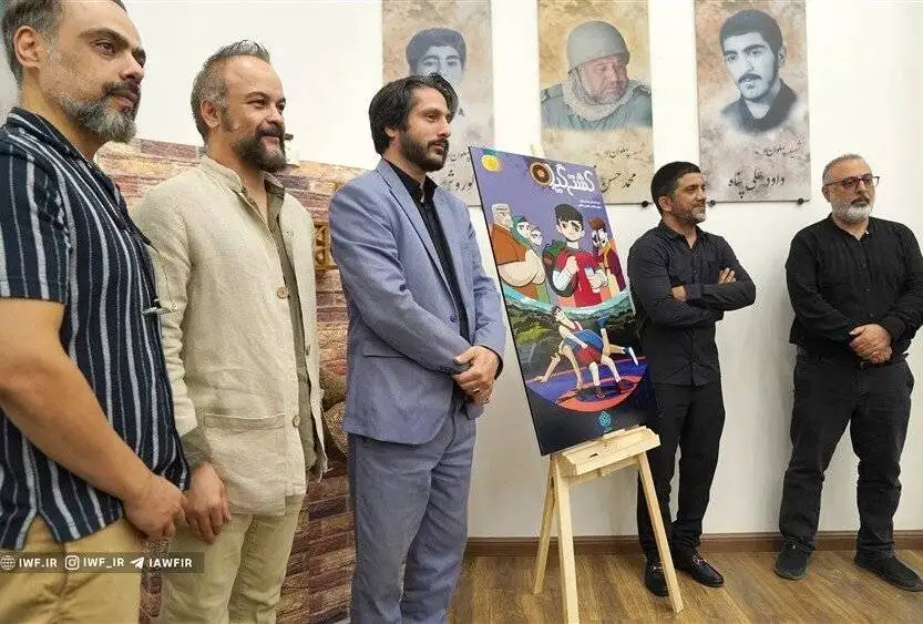 تصویر - رونمایی علیرضا دبیر از انیمیشن کشتی؛ به سبک کارتون فوتبالیست ها