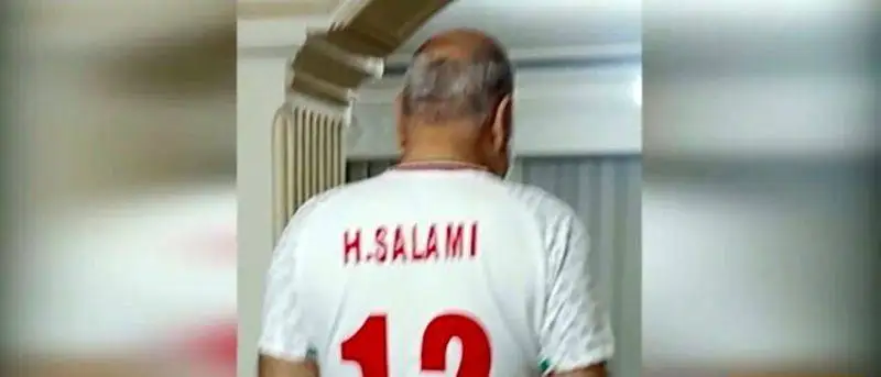 تصاویری دیده نشده از سپهبد سلامی با پیراهن شماره 12 تیم ملی فوتبال