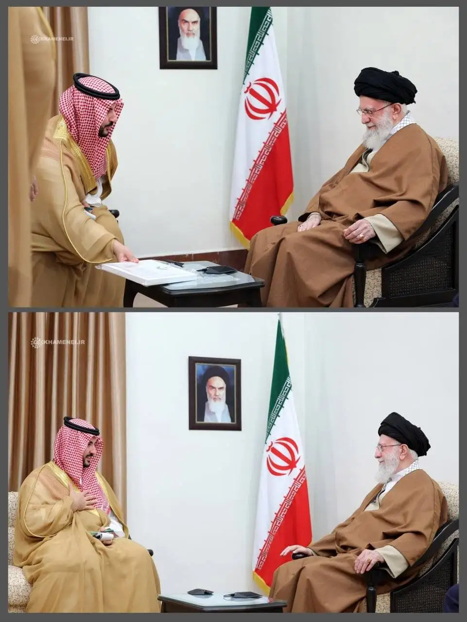 دیدار وزیر دفاع عربستان با رهبر انقلاب؛ پیام ملک سلمان انتقال یافت - عکس