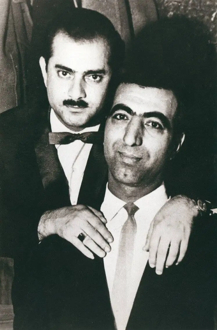 تصاویر قدیمی از ناصر مسعودی - بلبل گیلان با استادان موسیقی ایران + عکس