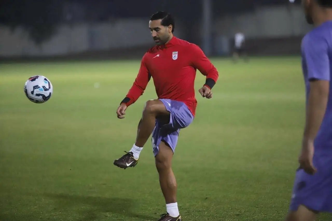 تصاویر نخستین تمرین تیم ملی با لژیونرها در العین