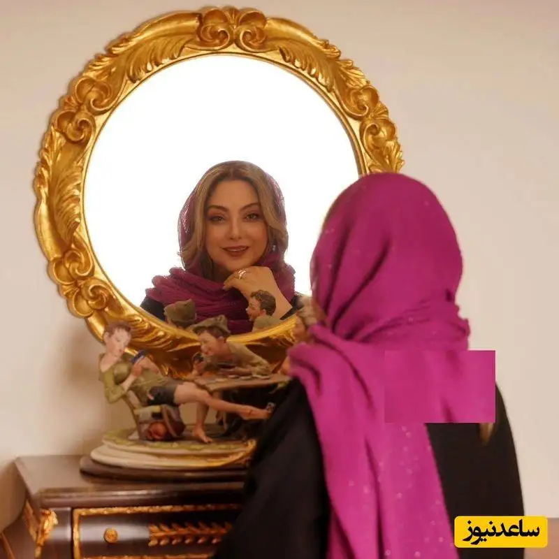 فیلم و عکس - دکوراسیون فوق العاده سبز خانه مریم سلطانی - از آینه کنسول شاهانه و مجسمه با کلاس تا مبلمان و ...