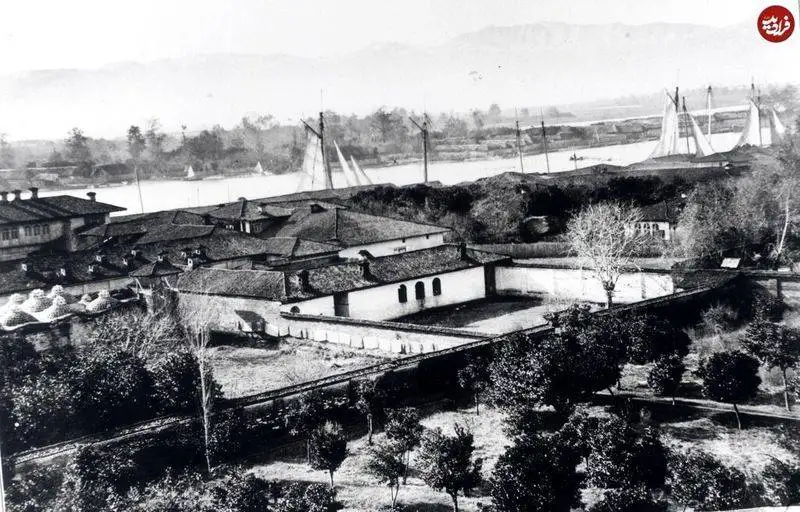 منظره رویایی (بندر انزلی) در دوران ناصرالدین شاه