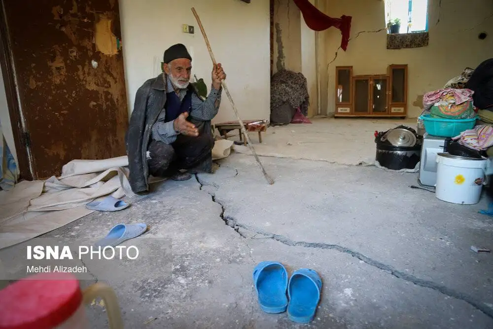 رانش ناگوار زمین در روستای گلی شهرستان بجنورد - تصاویر