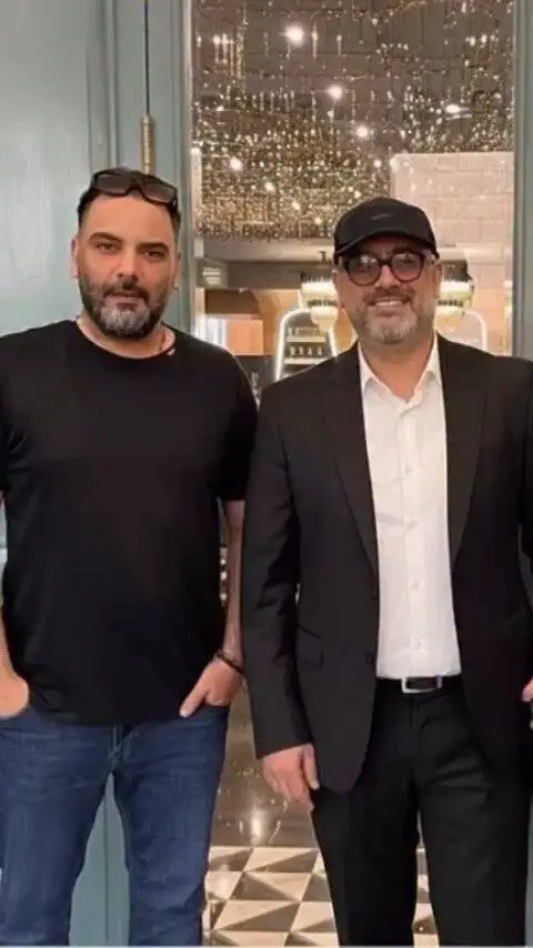 تصویر - تبریک تولد احسان علیخانی به روش رضا رشیدپور!