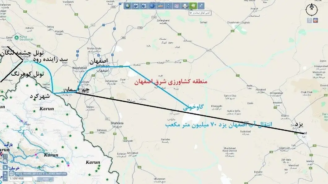 ناگفته هایی از انتقال جنجال برانگیز آب اصفهان به یزد + نمودارها و عکس ها