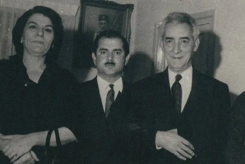 تصاویر قدیمی از ناصر مسعودی - بلبل گیلان با استادان موسیقی ایران + عکس