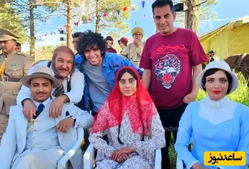 بهنوش طباطبایی و میلاد کی مرام در پشت صحنه سریال (سووشون)