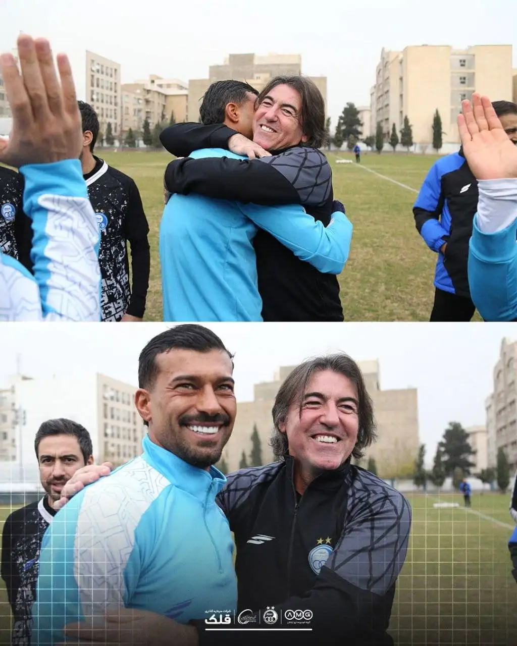 تصویر - آشتی کنان رضاییان و ساپینتو در تمرین استقلال