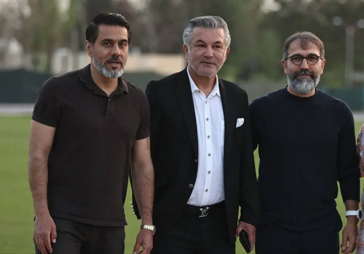 عکس - دو میهمان ویژه در تمرین پرسپولیس