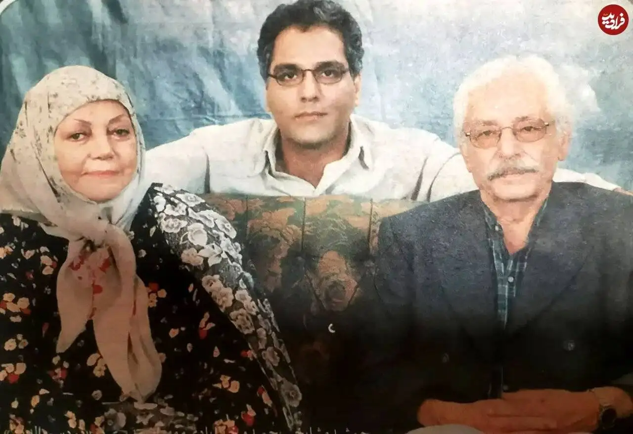 تصویر - تصویری جالب از حمیده خیرآبادی در کنار جمشید مشایخی و مهران مدیری در سال 79