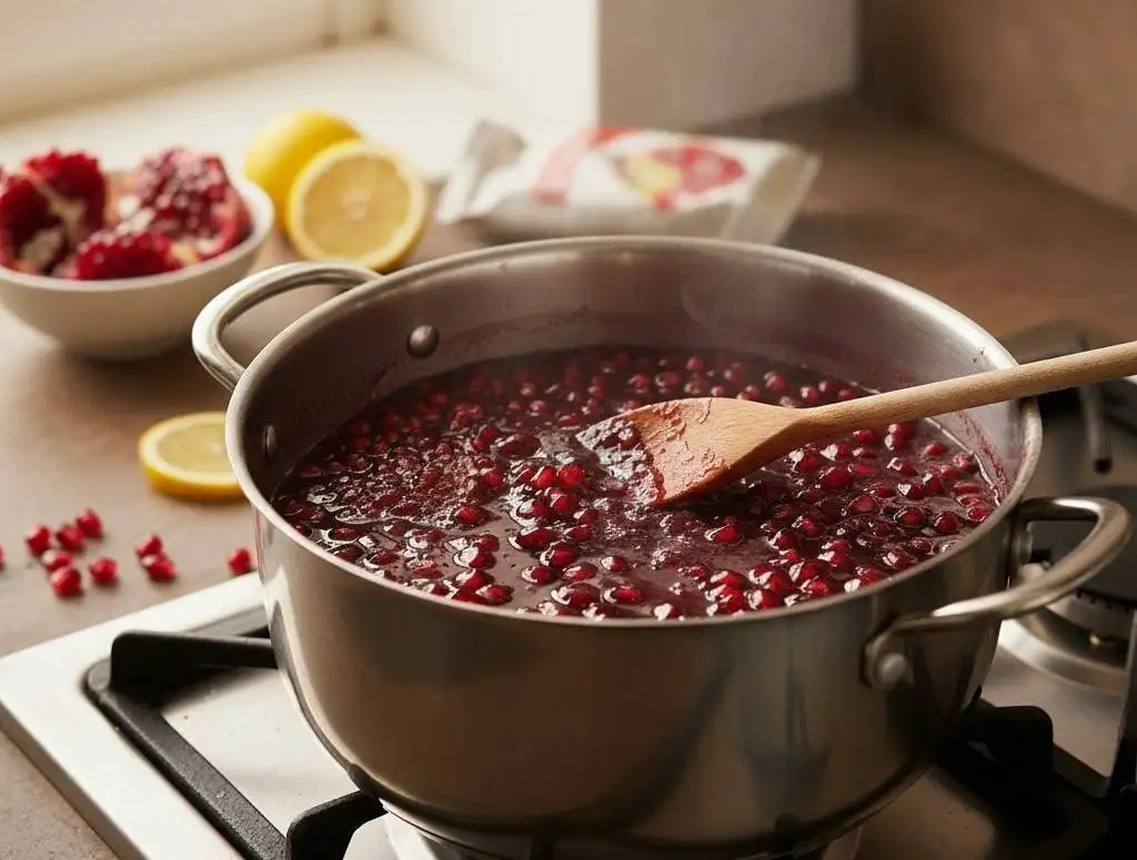 چطور مربای انار درست کنیم که نه شکرک بزند، نه تیره شود و همیشه خوشرنگ بماند؟