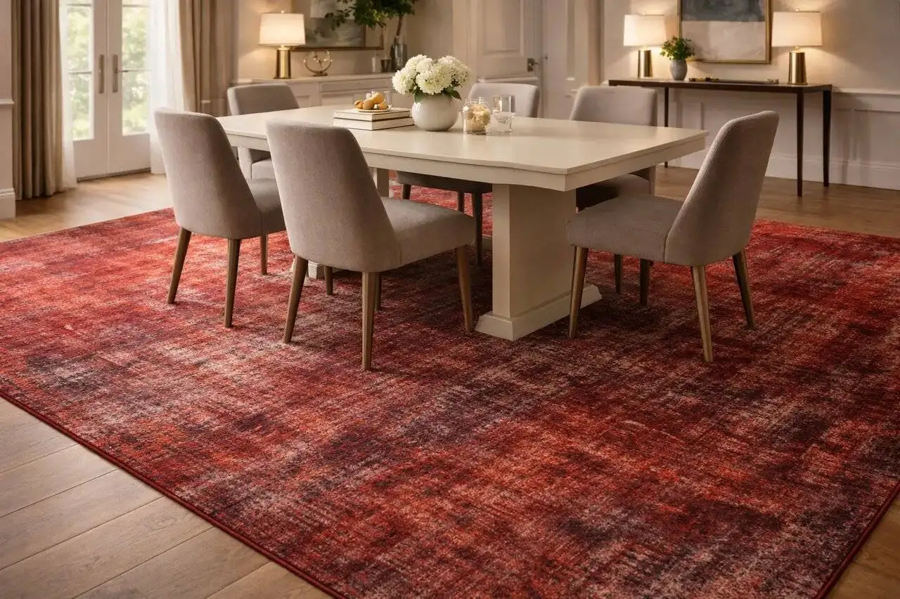 چه فرشی برای زیر میز ناهارخوری مناسب است؟ توضیحات + بهترین انتخاب