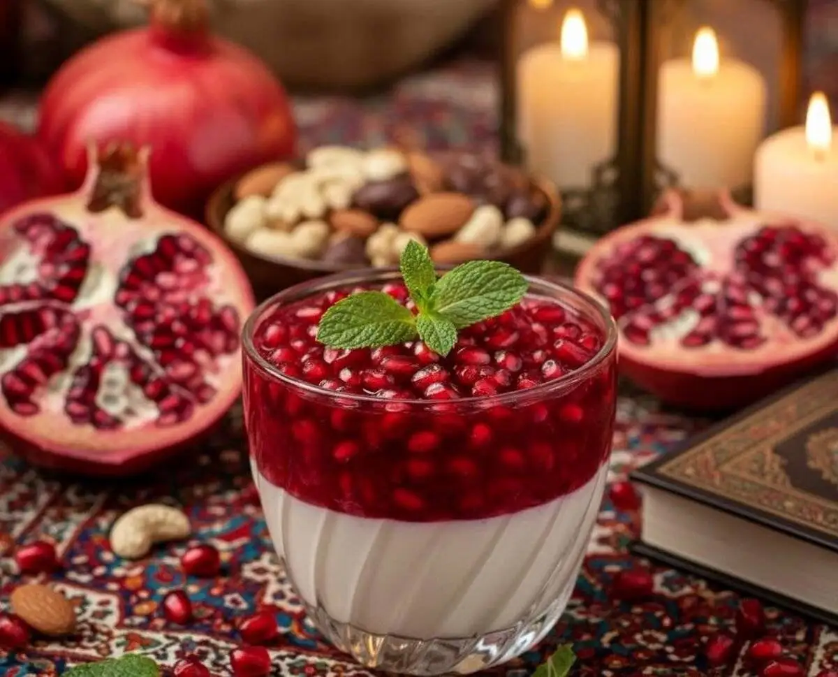 تازه عروس ها بخوانند: شیک ترین مدل دیزاین سفره یلدا + منوی کامل شام برای درخشیدن در نخستین یلدای مشترک