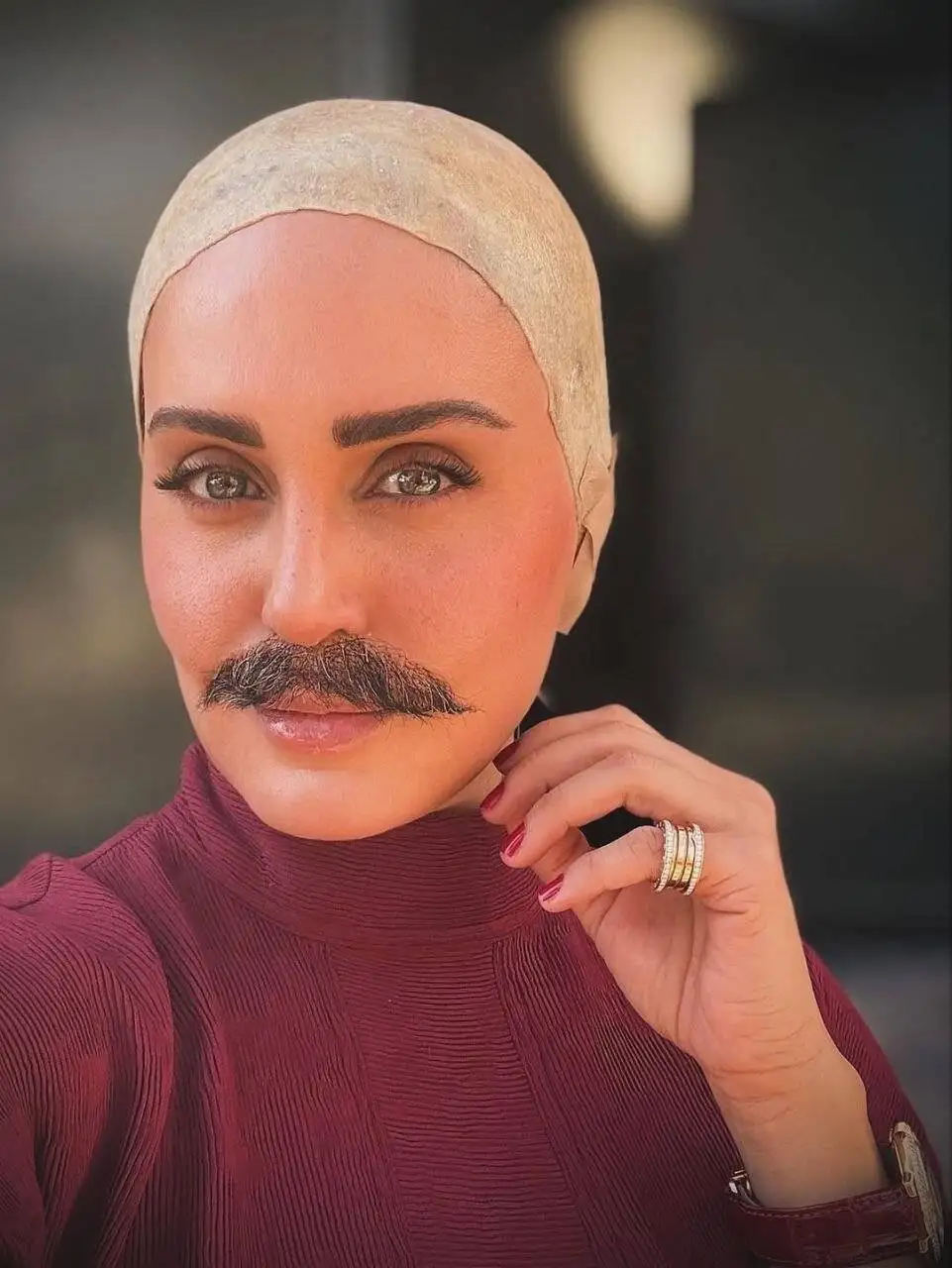 تصویر - الناز شاکردوست اینبار سبیل گذاشت