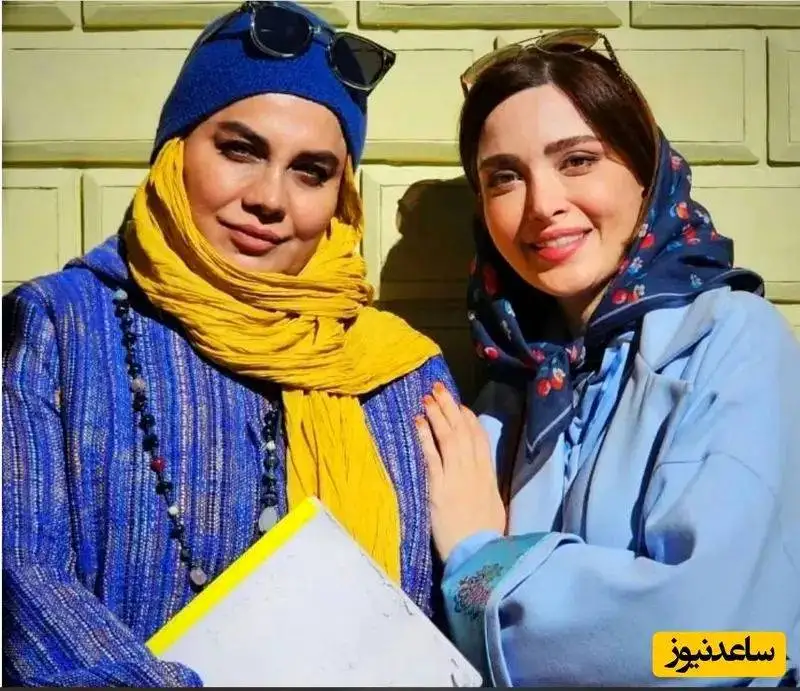 بهنوش طباطبایی و میلاد کی مرام در پشت صحنه سریال (سووشون)